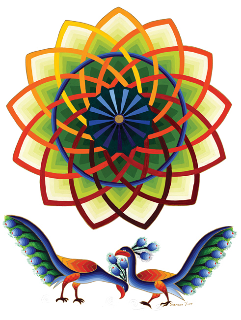 Peacocks and Mandala I