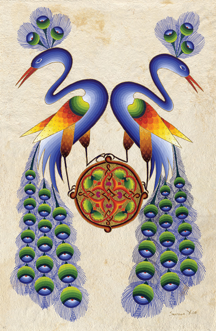 Peacocks Snake Necks