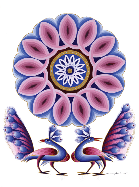 Peacocks & Mandala II