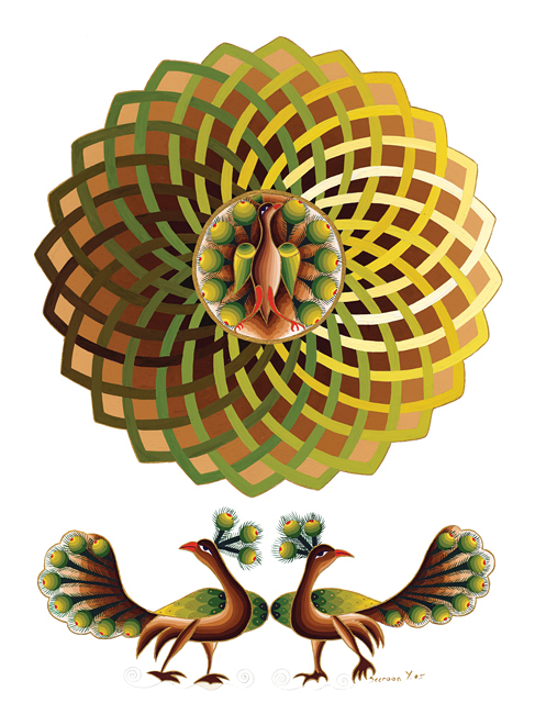 Peacocks & Mandala III